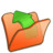 Folder orange parent Icon